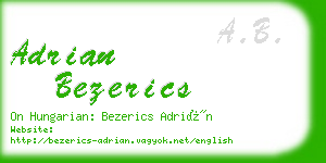 adrian bezerics business card
